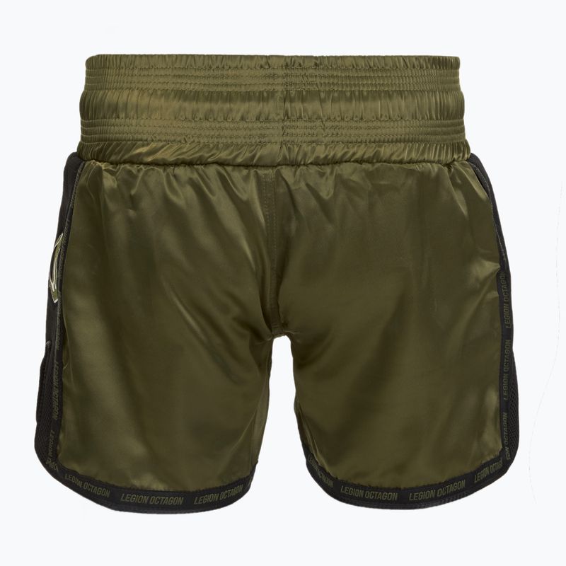 Pantaloncini da allenamento Octagon Kickboxing/Muay Thai Legion Future Premium army green 2