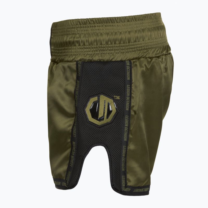 Pantaloncini da allenamento Octagon Kickboxing/Muay Thai Legion Future Premium army green 5