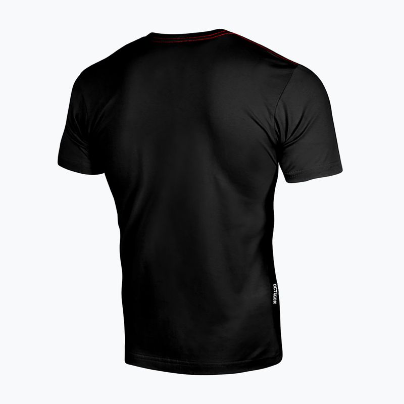 T-shirt da uomo Octagon Small Logo black/red 2
