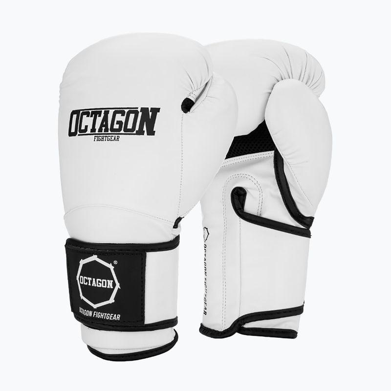Guanti da boxe Octagon Matt bianco