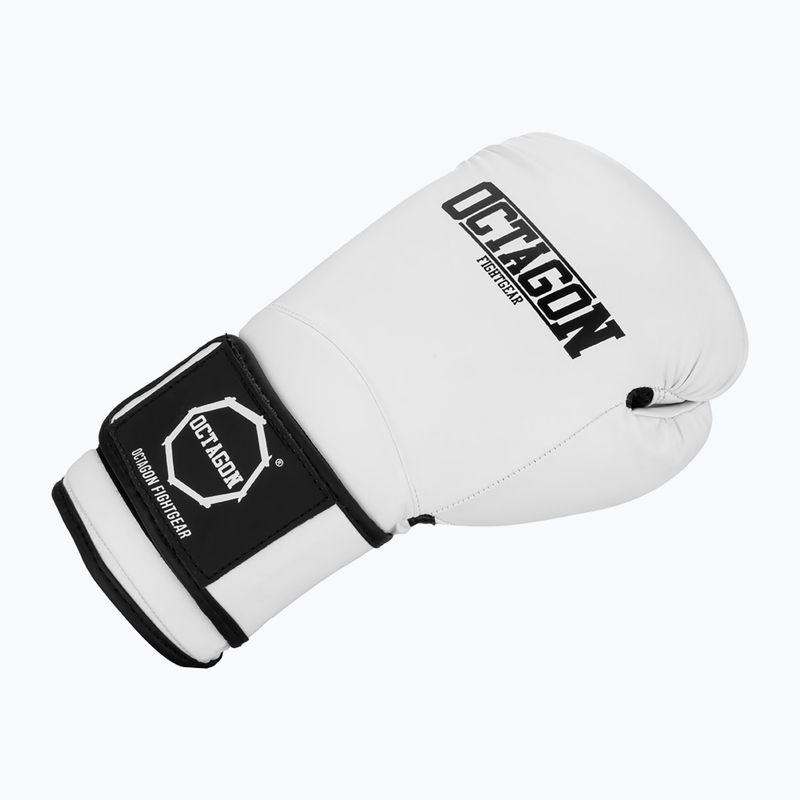 Guanti da boxe Octagon Matt bianco 2