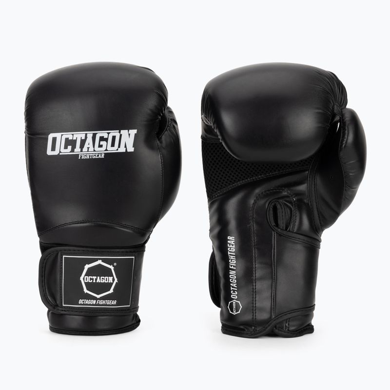 Guanti da boxe Octagon Matt black