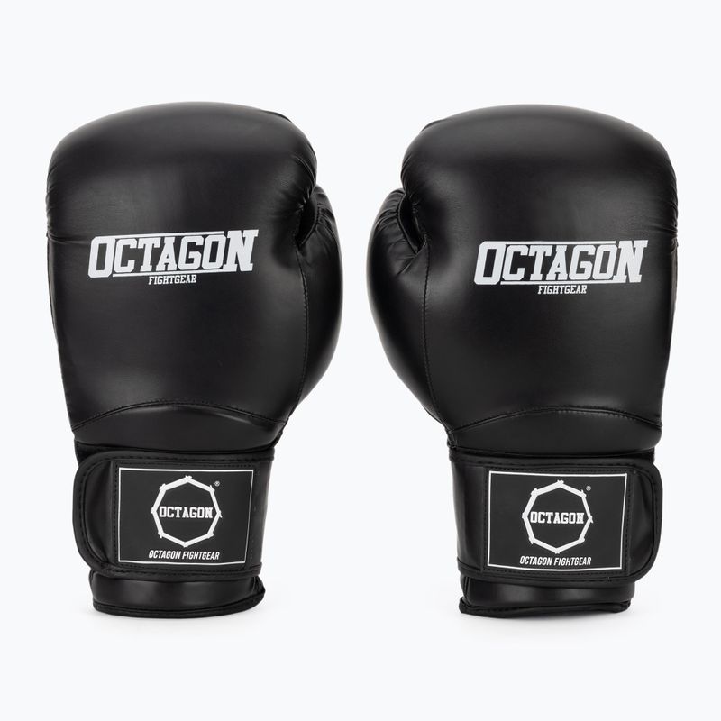 Guanti da boxe Octagon Matt black 2
