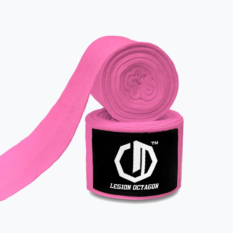 Bende da boxe Octagon Legion Standard 400 cm pink 2