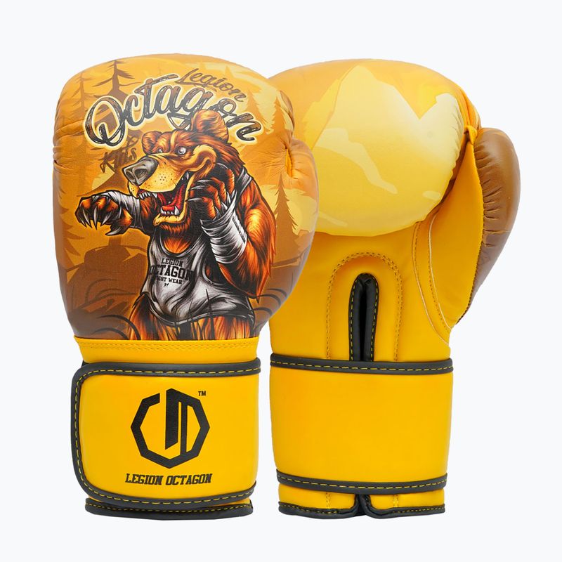 Guantoni da boxe Octagon Legion Bear yellow/multicolour
