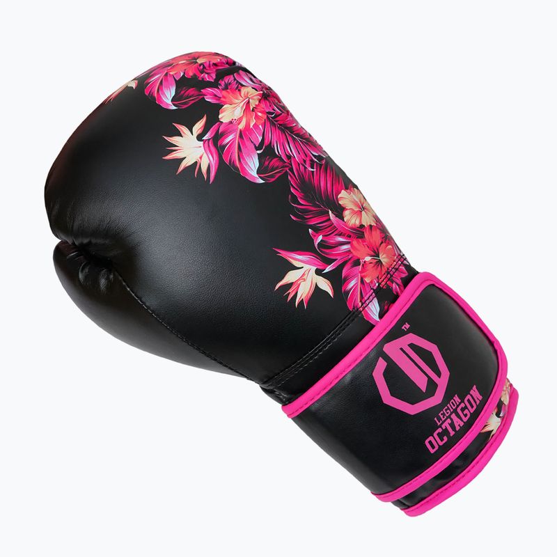 Guantoni da boxe Octagon Legion Flower black/pink 2