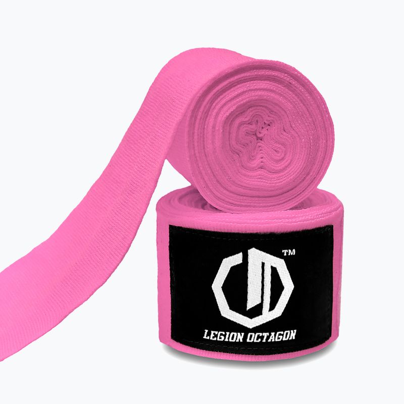 Bende da boxe Octagon Legion Standard 500 cm pink 2