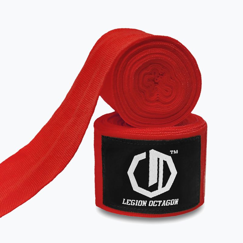 Bende da boxe Octagon Legion Standard 500 cm red 2