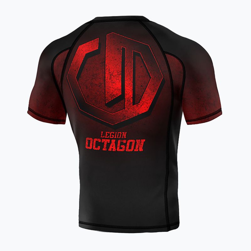Rashguard da uomo Octagon Legion Premium Conquest black/red 2
