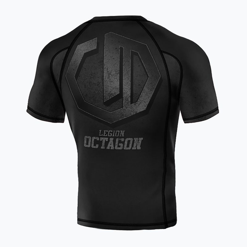 Rashguard da uomo Octagon Legion Premium Conquest black/grey 2