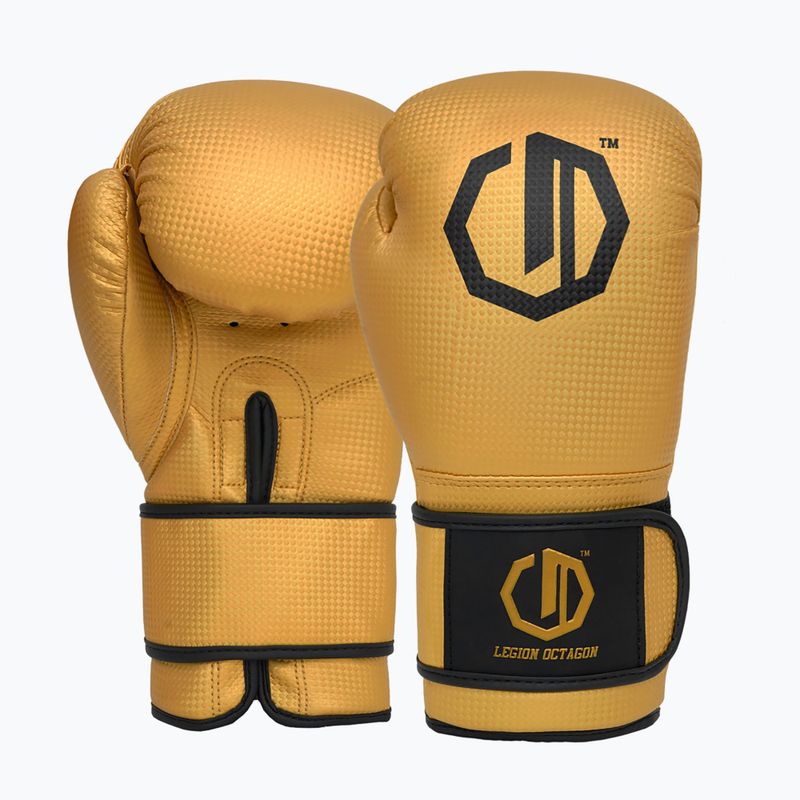 Guantoni da boxe Octagon Legion Kevlar + gold bag 2