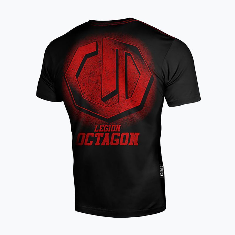 T-shirt da uomo Octagon Legion Conquest black/red 2