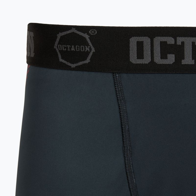 Pantaloncini da allenamento uomo Octagon Legion Escape black/red 3