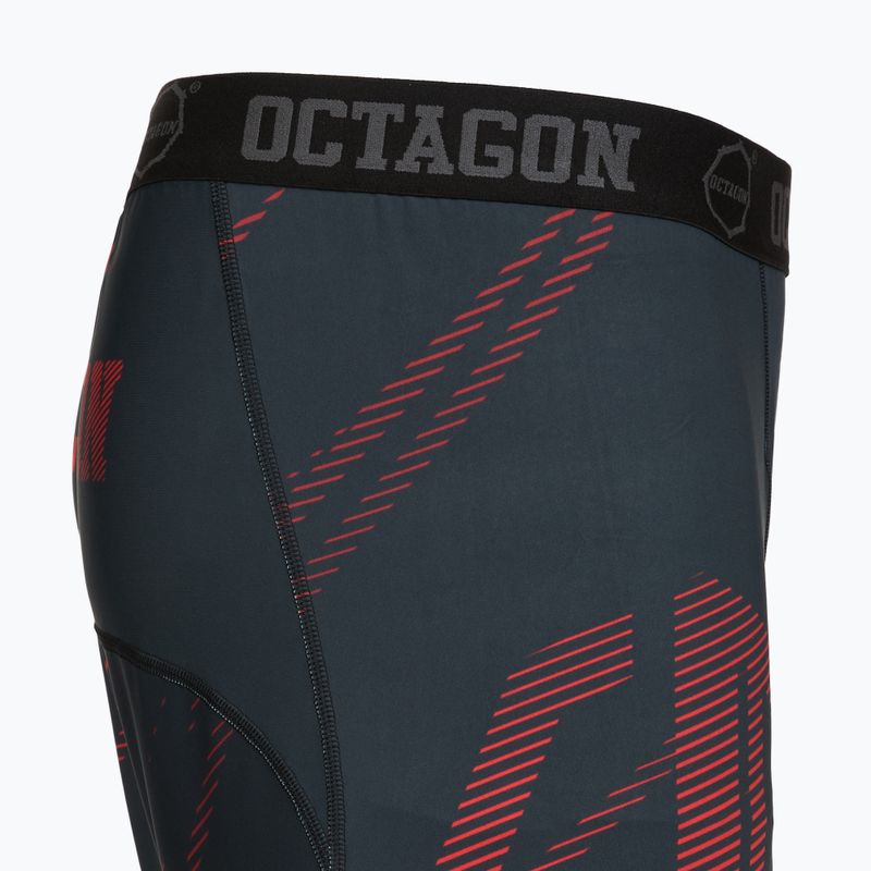 Pantaloncini da allenamento uomo Octagon Legion Escape black/red 4