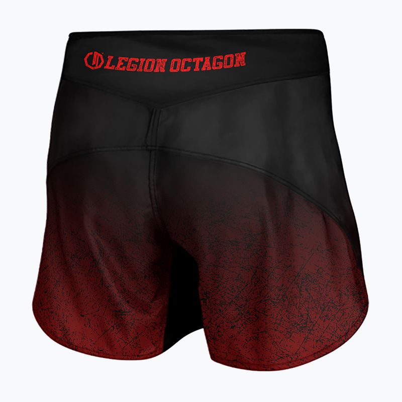 Pantaloncini da allenamento uomo Octagon Legion Conquest black/red 2