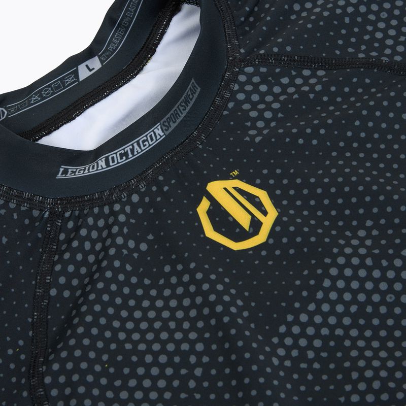 Rashguard da uomo Octagon Legion Premium black/yellow 3