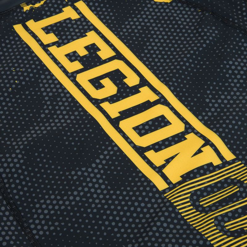 Rashguard da uomo Octagon Legion Premium black/yellow 4