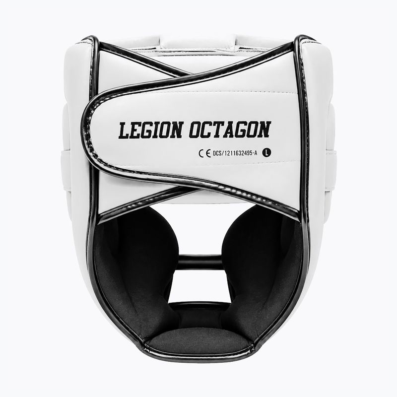 Casco da boxe Octagon Legion Guardox 2w1 white 3