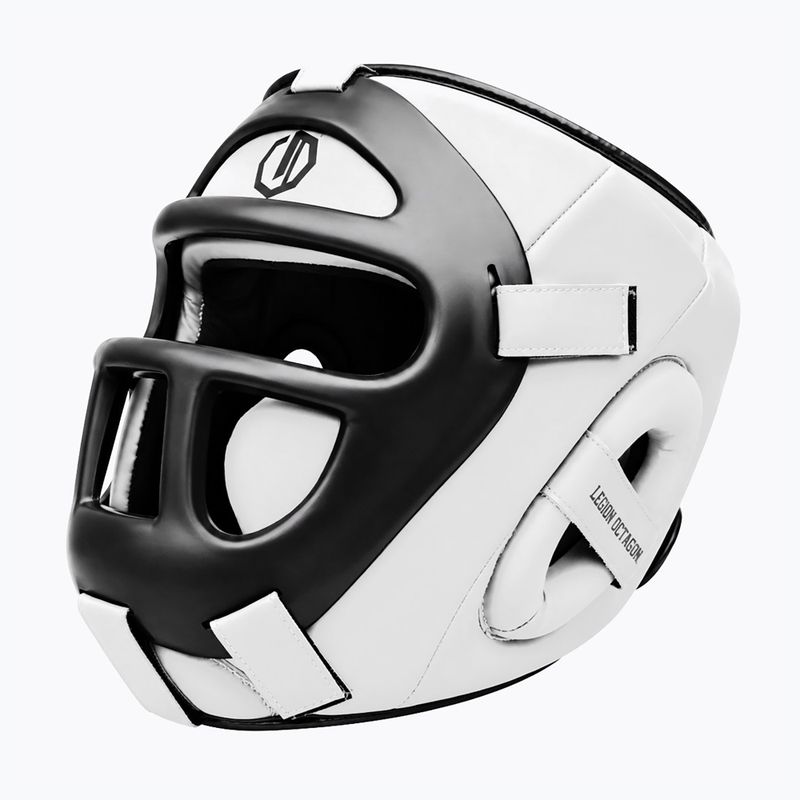 Casco da boxe Octagon Legion Guardox 2w1 white 4