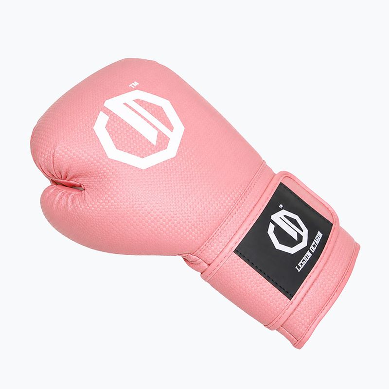 Guantoni da boxe da donna Octagon Legion Kevlar powder pink 3