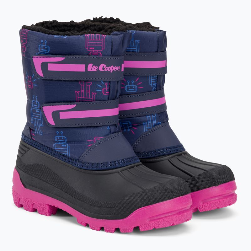 Stivali da neve Lee Cooper per bambini LCJ-23-44-2007 blu/fucsia 4