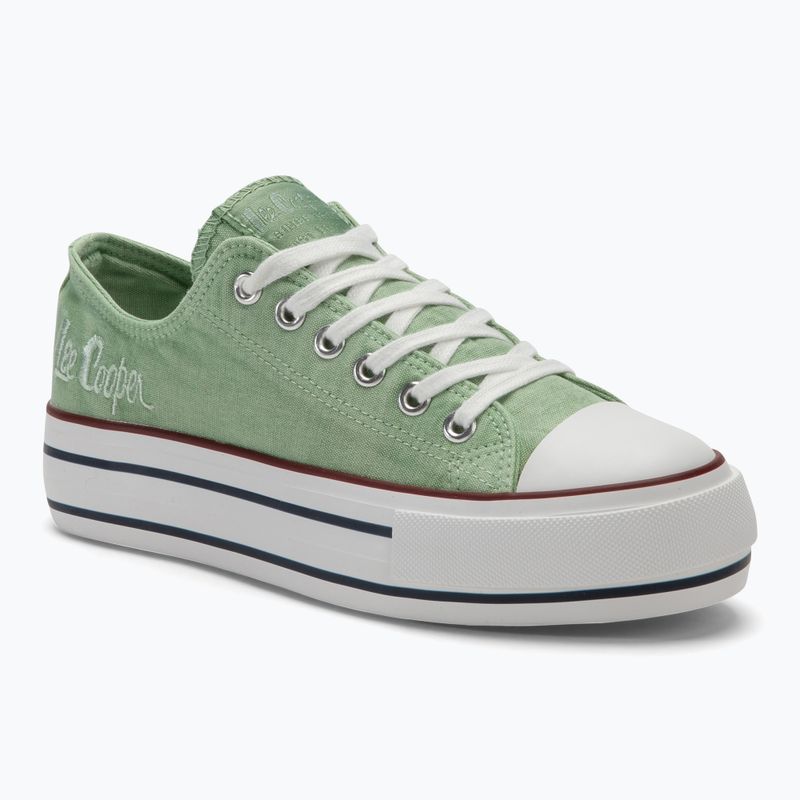 Scarpe da ginnastica Lee Cooper da donna LCW-24-31-2217LA verde menta