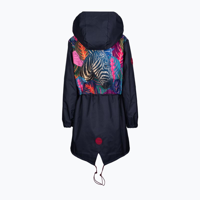 Giacca da pioggia Waikane Vibe Blue Zebra Parka da donna 2