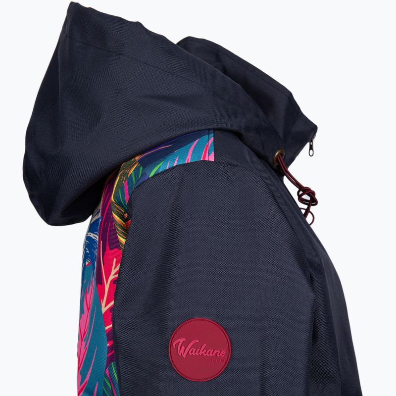 Giacca da pioggia Waikane Vibe Blue Zebra Parka da donna 4