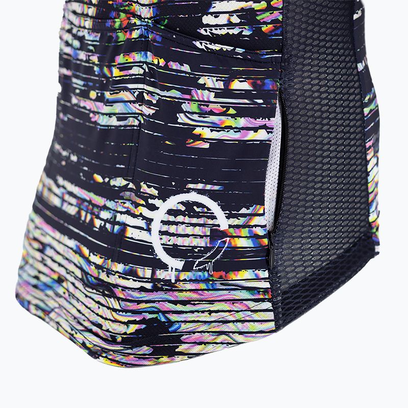 Maglia da ciclismo Quest Defeqt uomo nero/multicolore 3