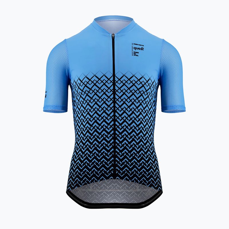 Maglia da ciclismo Quest Limone 23 blu da uomo