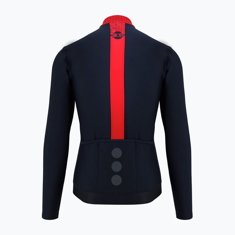 Felpa da ciclismo da uomo Quest Tokyo rosso 2