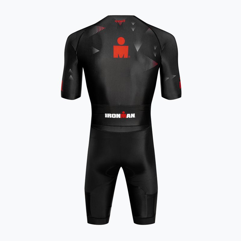 Tuta da triathlon da uomo Quest Iron Man nero 2