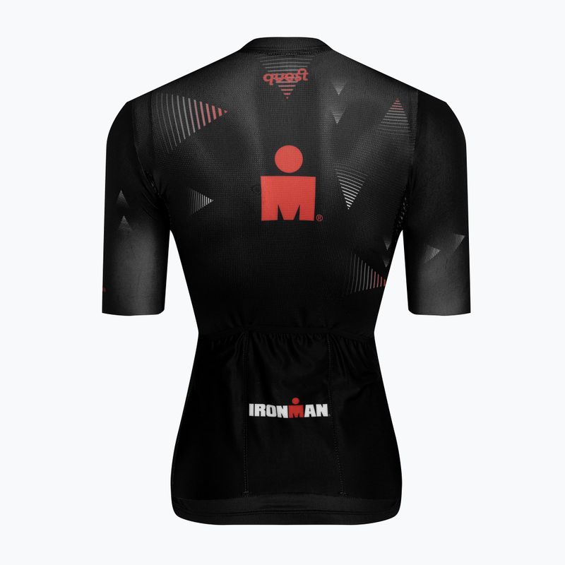 Maglia ciclismo da donna Quest Race Line France Iron Man nero 2