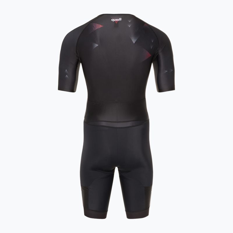 Tuta da triathlon Quest Aerofit Base nera da uomo 2