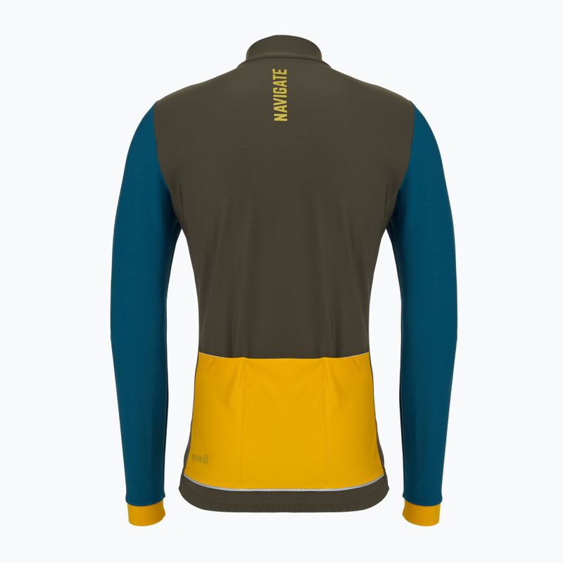 Felpa da uomo per ciclismo Quest Navigator green 2