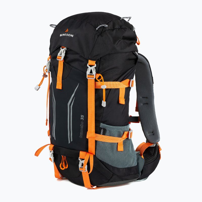 BERGSON Tunnebo 35 l nero/arancio zaino da trekking 2