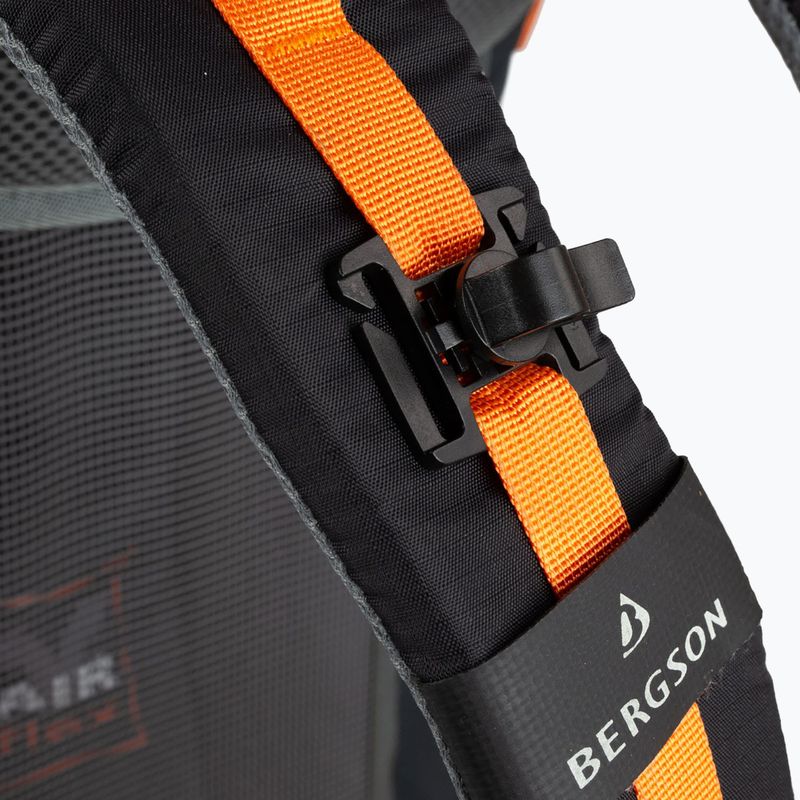 BERGSON Tunnebo 35 l nero/arancio zaino da trekking 12