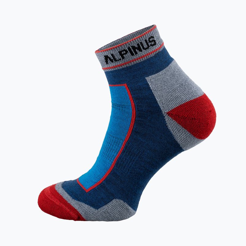 Alpinus Sveg Low calze da trekking blu/rosso