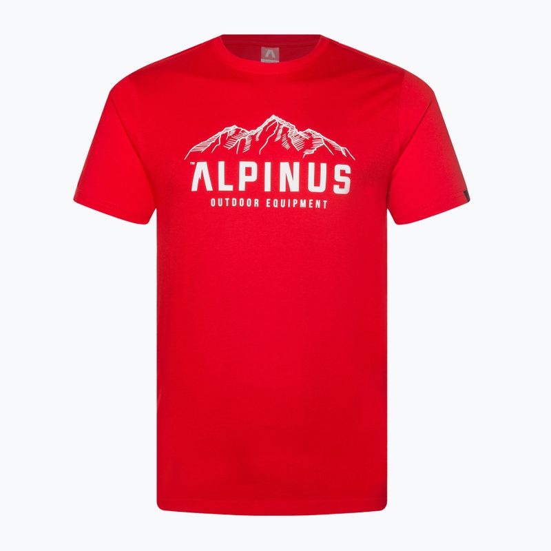 Maglietta Alpinus Mountains da uomo, rosso 6