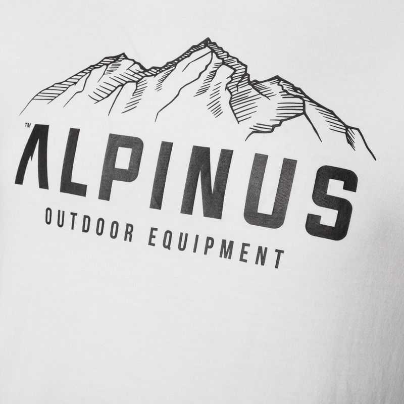 Maglietta Alpinus Mountains da uomo, bianco 8