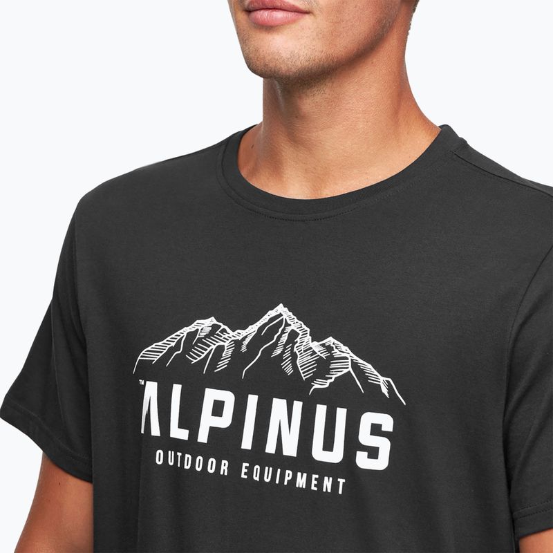 Maglietta Alpinus Mountains da uomo, nero 4