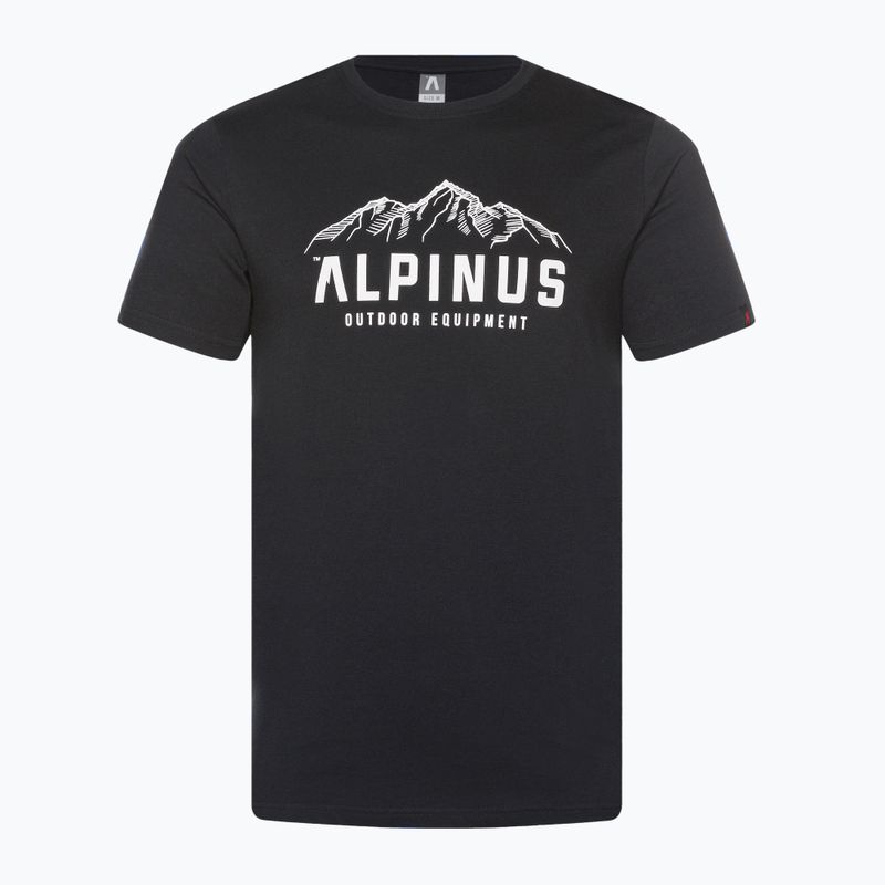 Maglietta Alpinus Mountains da uomo, nero 6