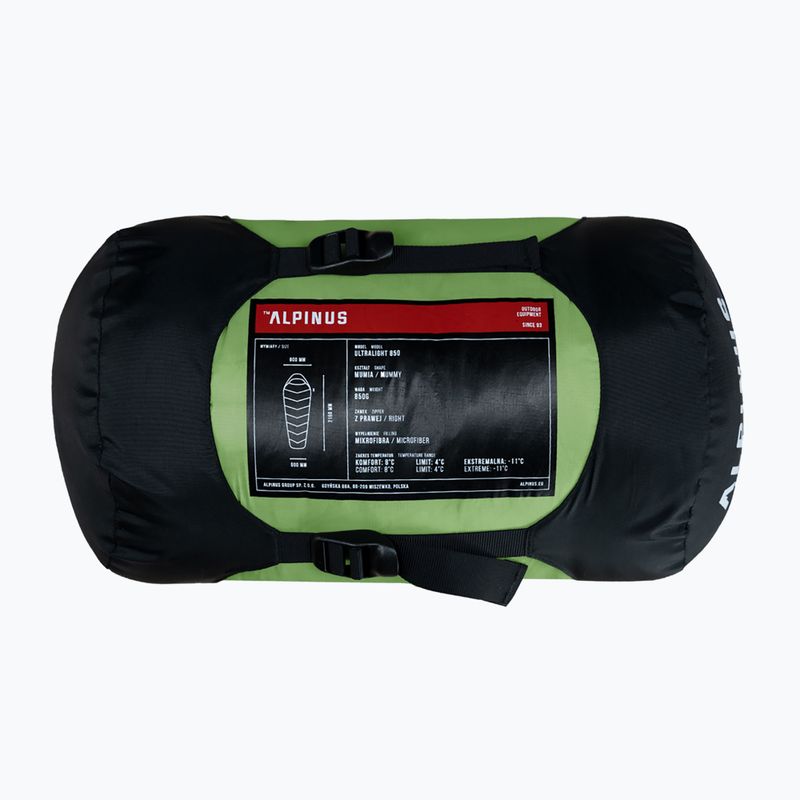 Sacco a pelo Alpinus Ultralight 850 verde 6