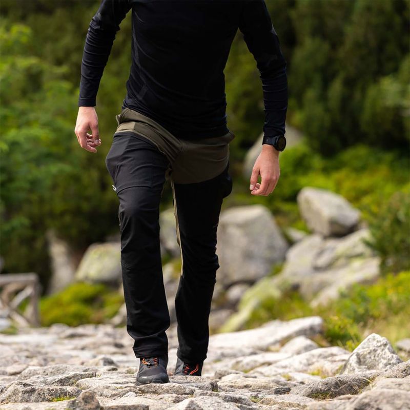 Pantaloni da trekking Alpinus Pular da uomo oliva/nero 7