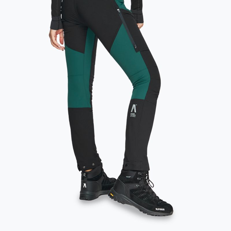 Pantaloni da trekking Alpinus Socompa donna verde 4