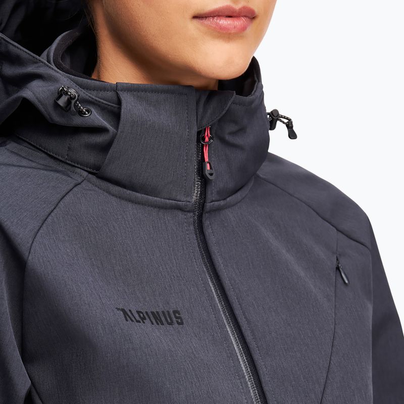 Giacca softshell da donna Alpinus Minthi graphite/black 3