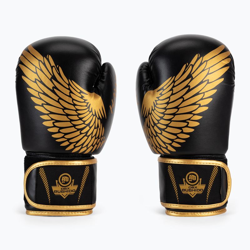 Guanti da boxe DBX BUSHIDO "HAWK Active Clima nero e oro B-2v17 2