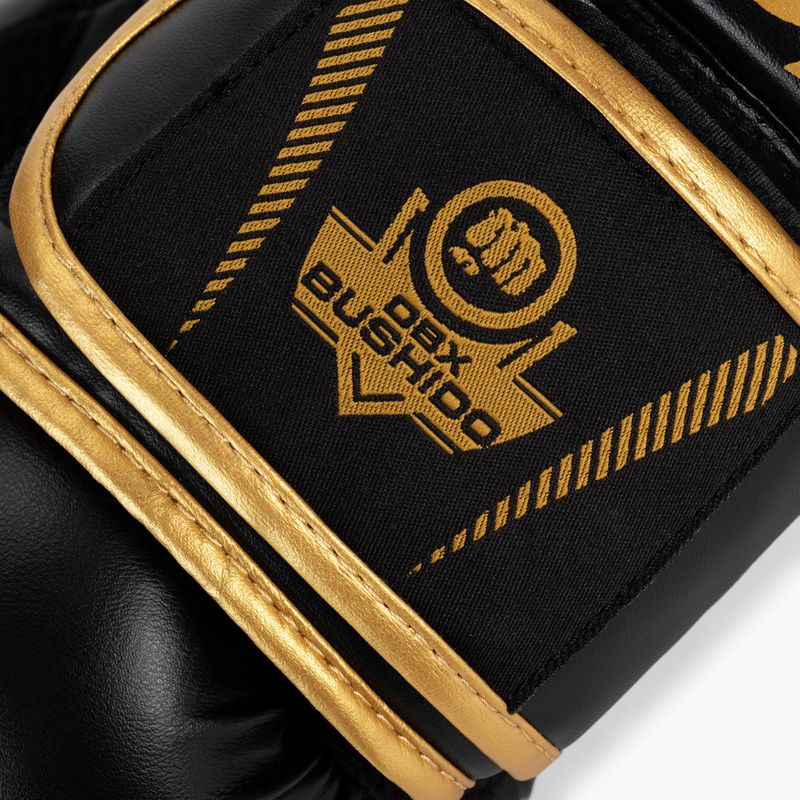 Guanti da boxe DBX BUSHIDO "HAWK Active Clima nero e oro B-2v17 5