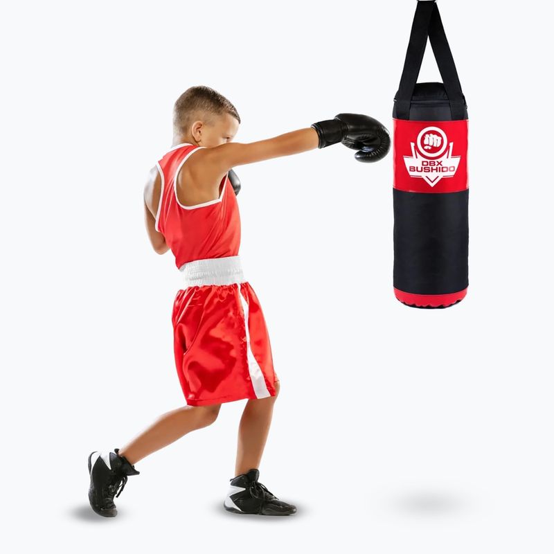 Sacco da boxe per bambini DBX BUSHIDO Kids 60 cm red 10