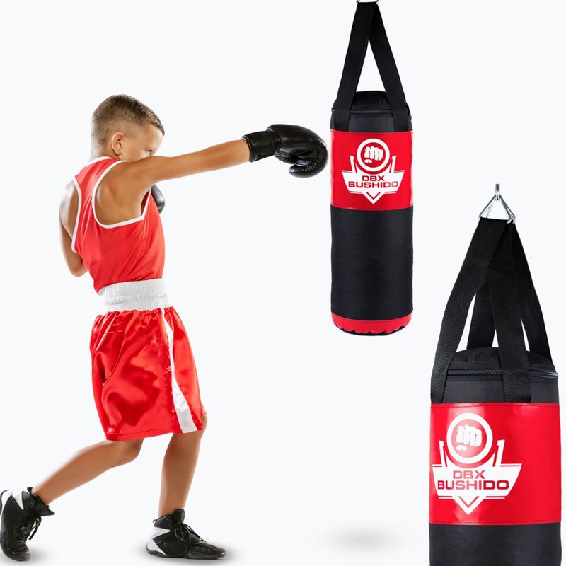 Sacco da boxe per bambini DBX BUSHIDO Kids 60 cm red 11